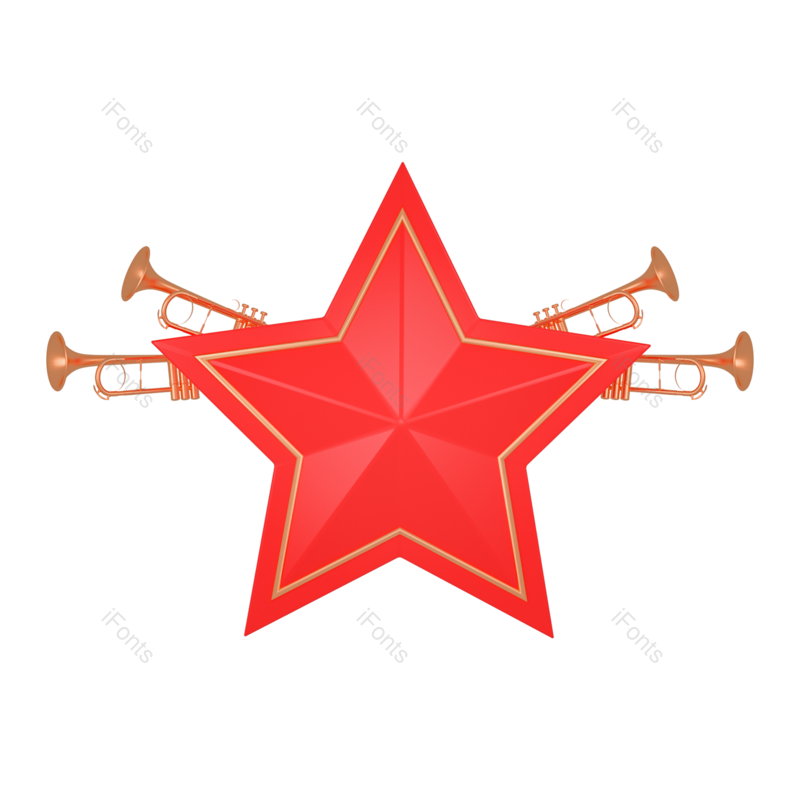 两会图片,立体素材元素,党政PNG,星星免抠素材